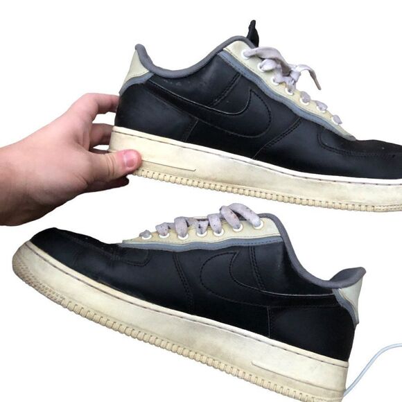 RARE Nike Air Force 1 Low '07 LV8 1 Black Pure Platinum Size 11 - Picture 15 of 16